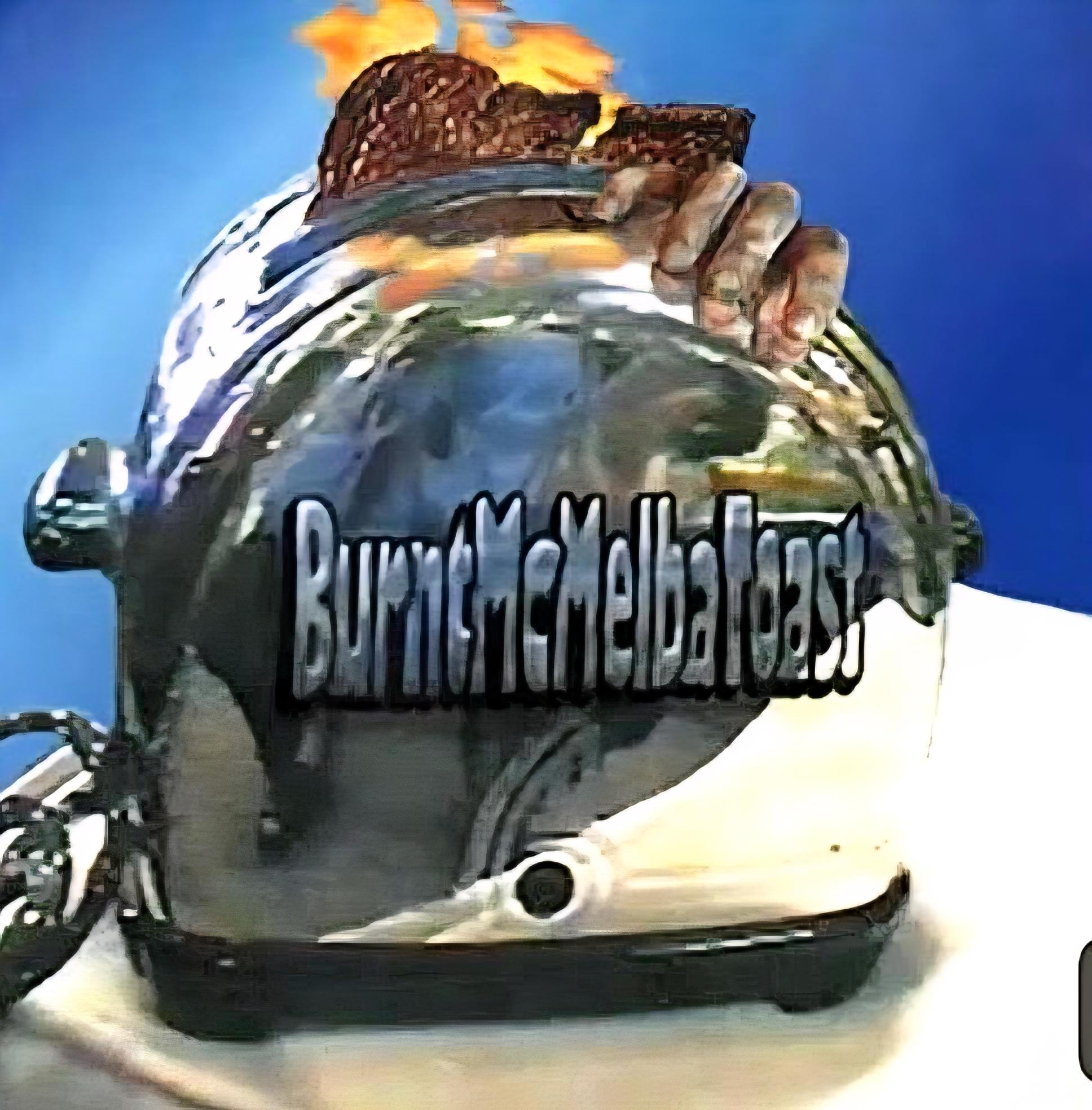 Burnt McMelba Toast toaster logo art